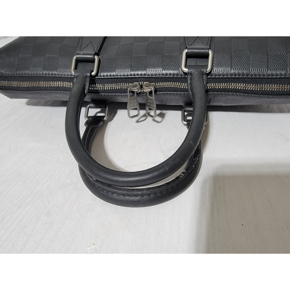 LOUIS VUITTON Damier Infini Porte-Documents Jour Cosmos Black - Picture 9 of 11